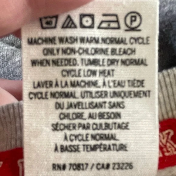 VS PINK Gray and Red Nebraska Husker Spirit Sweater size Medium - Picture 5 of 5